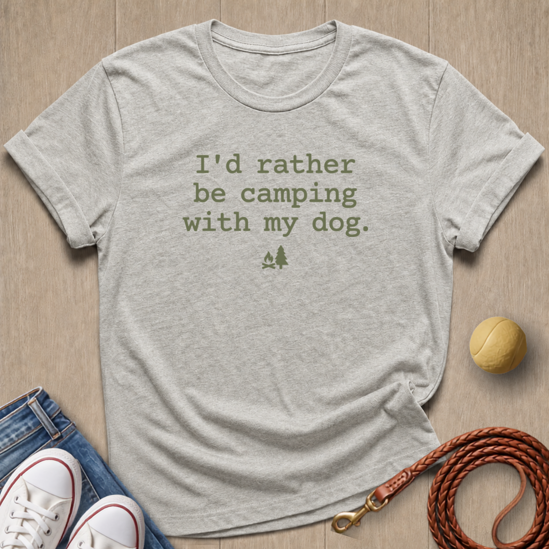 Camp With Dog T-shirt