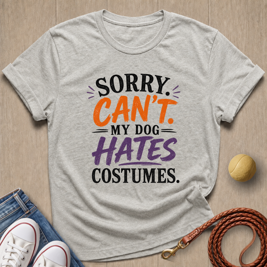 Dog Hates Costumes T-shirt