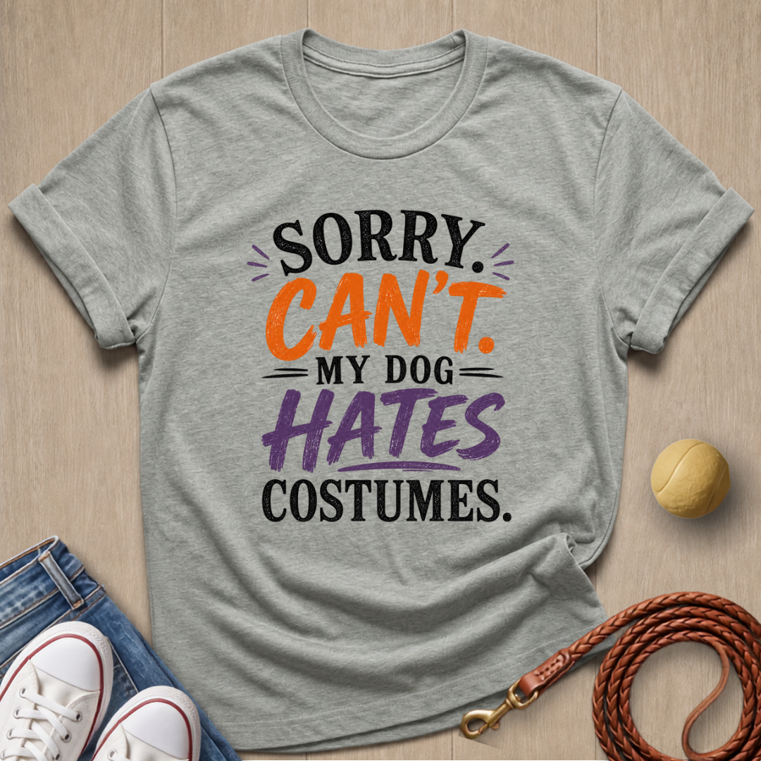 Dog Hates Costumes T-shirt
