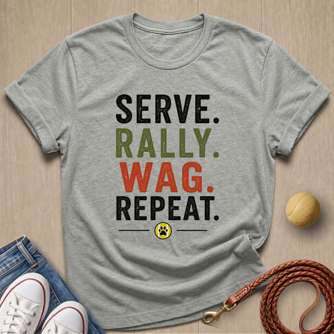 Serve Rally Wag T-shirt