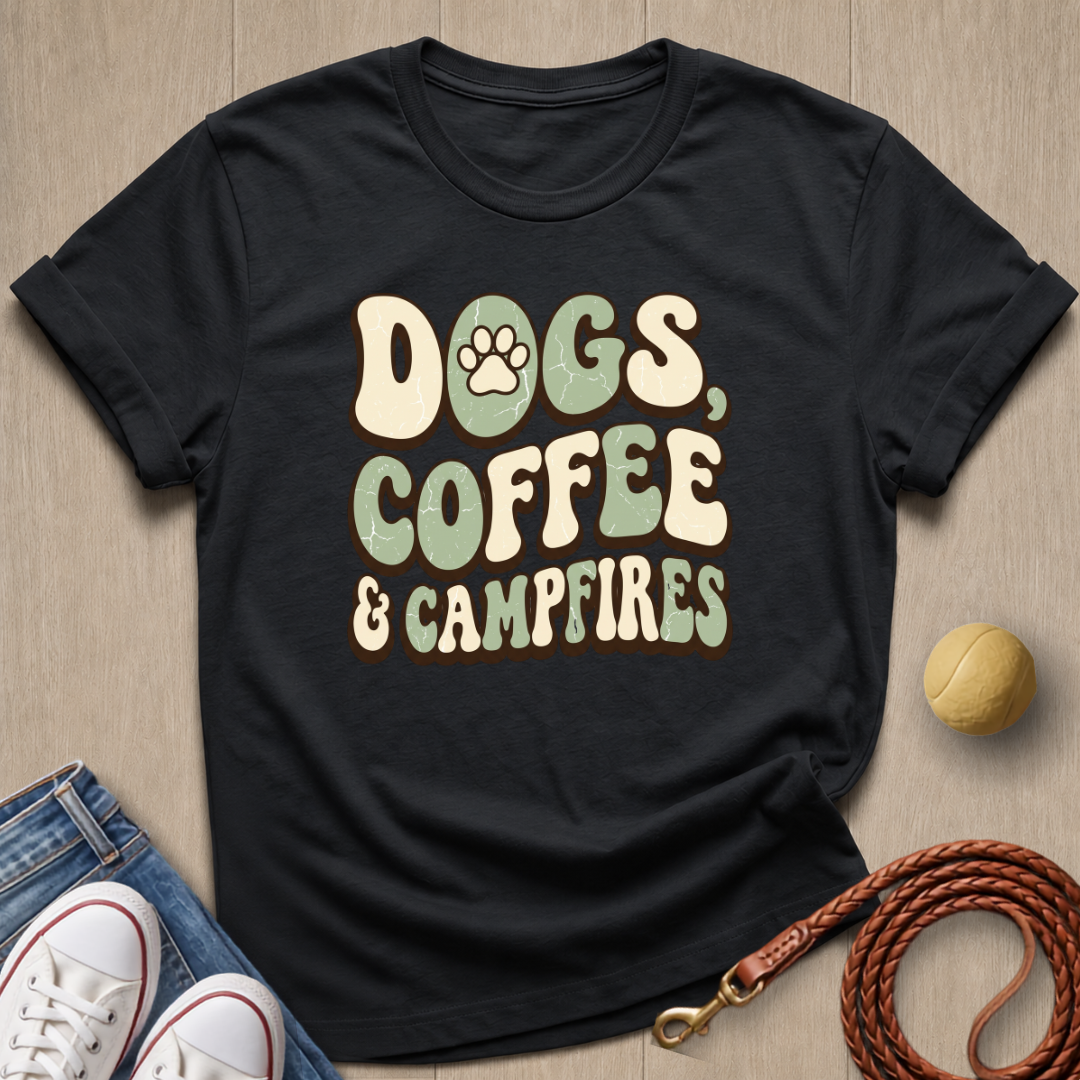 Dogs Coffee T-shirt