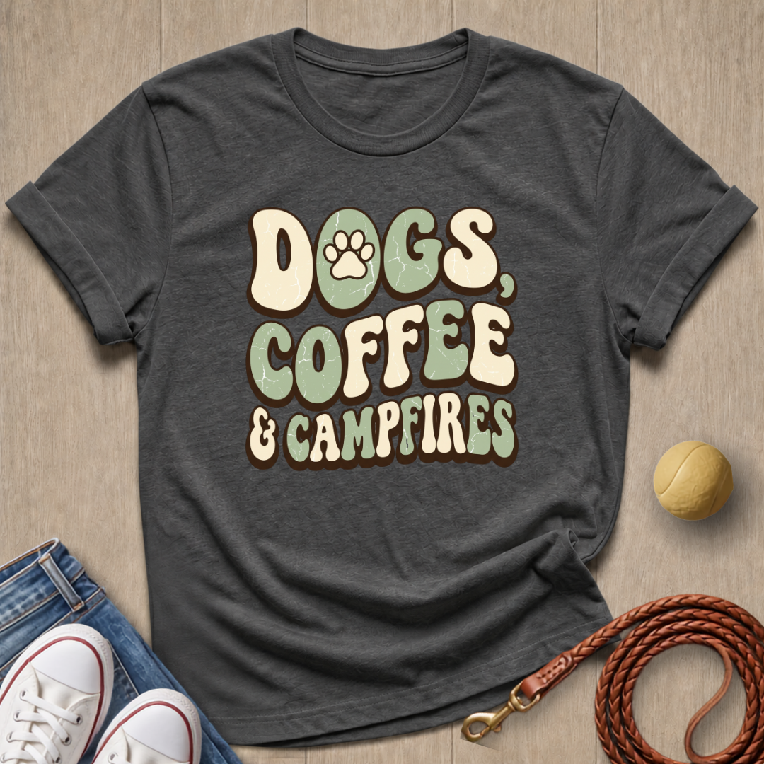 Dogs Coffee T-shirt