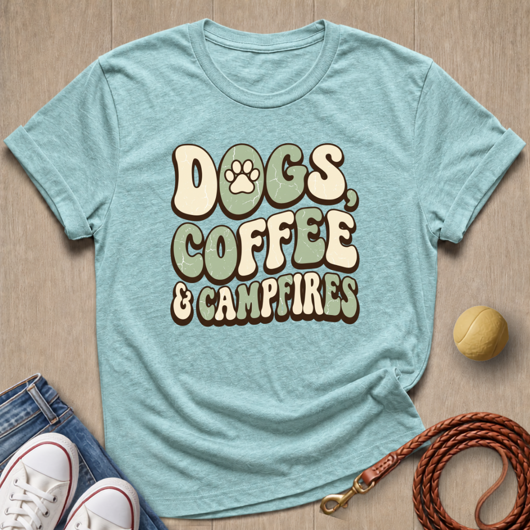 Dogs Coffee T-shirt