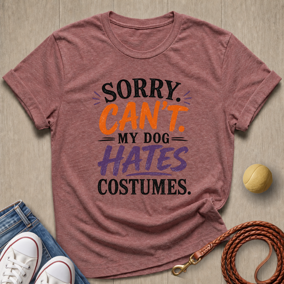 Dog Hates Costumes T-shirt