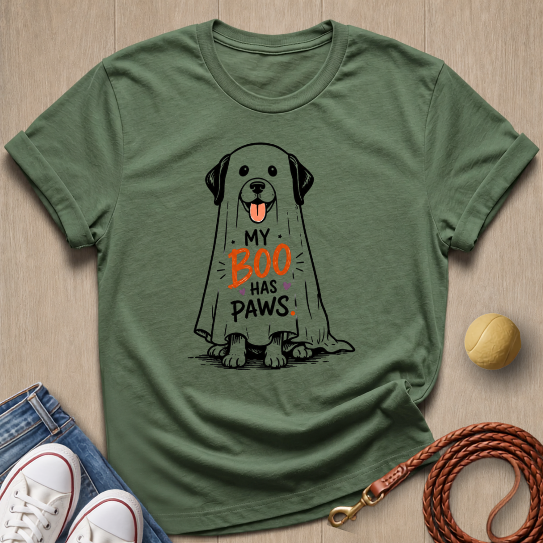 Boo Has Paws T-shirt