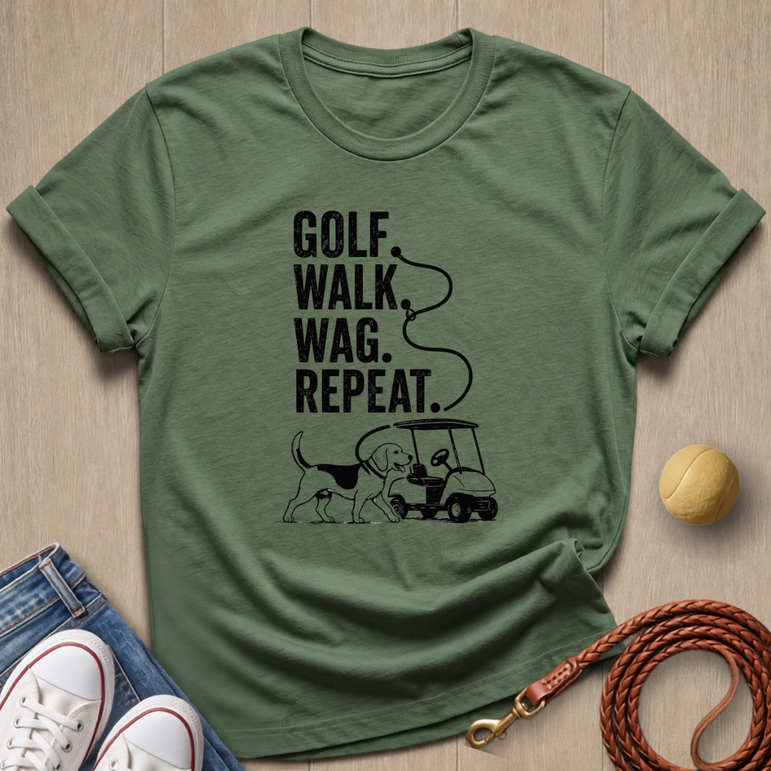 Golf Walk Wag T-shirt