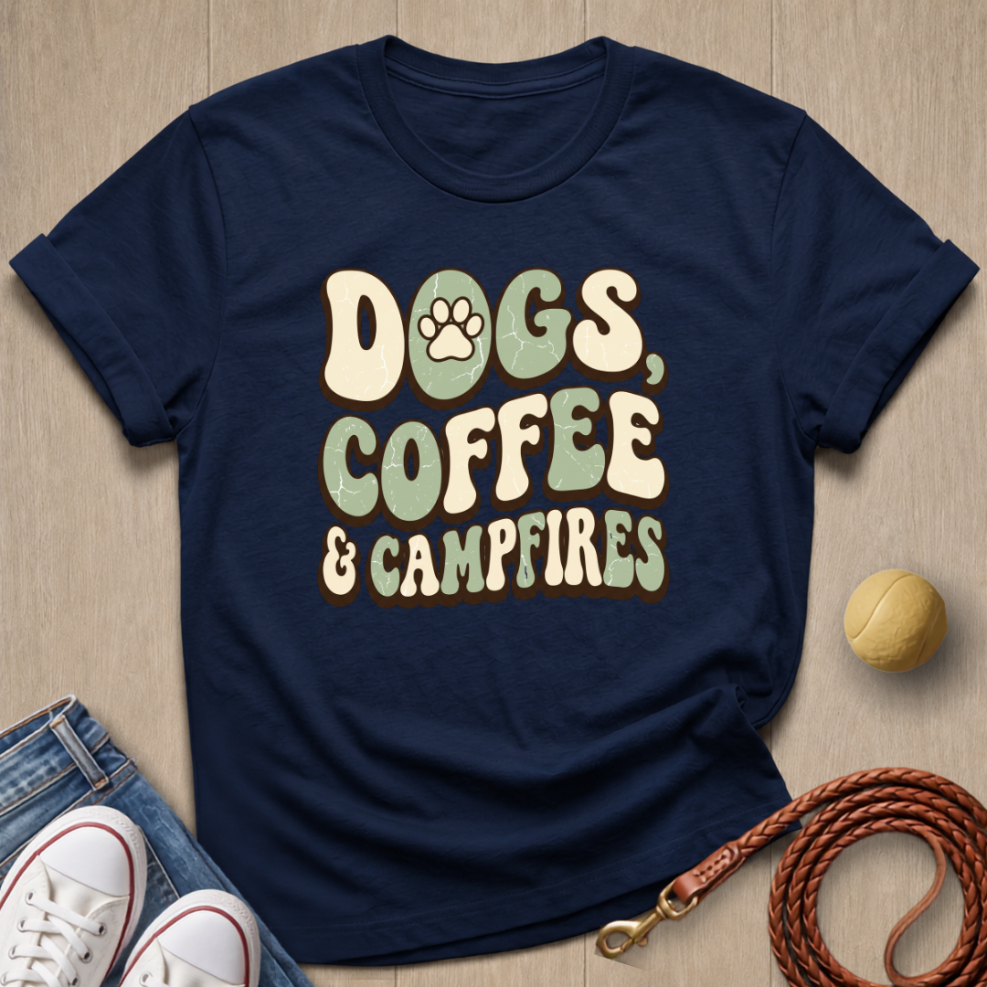 Dogs Coffee T-shirt