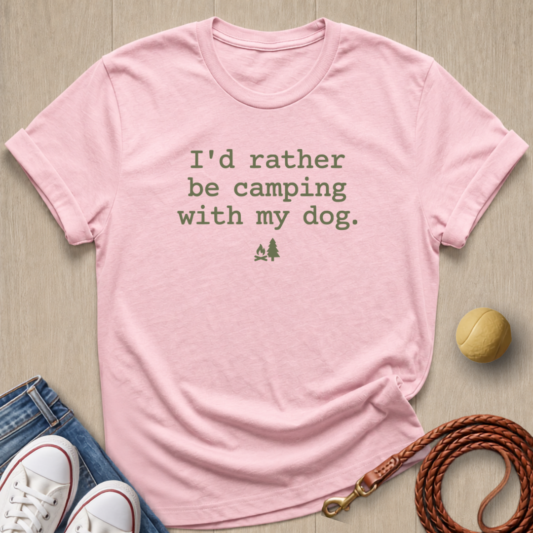 Camp With Dog T-shirt