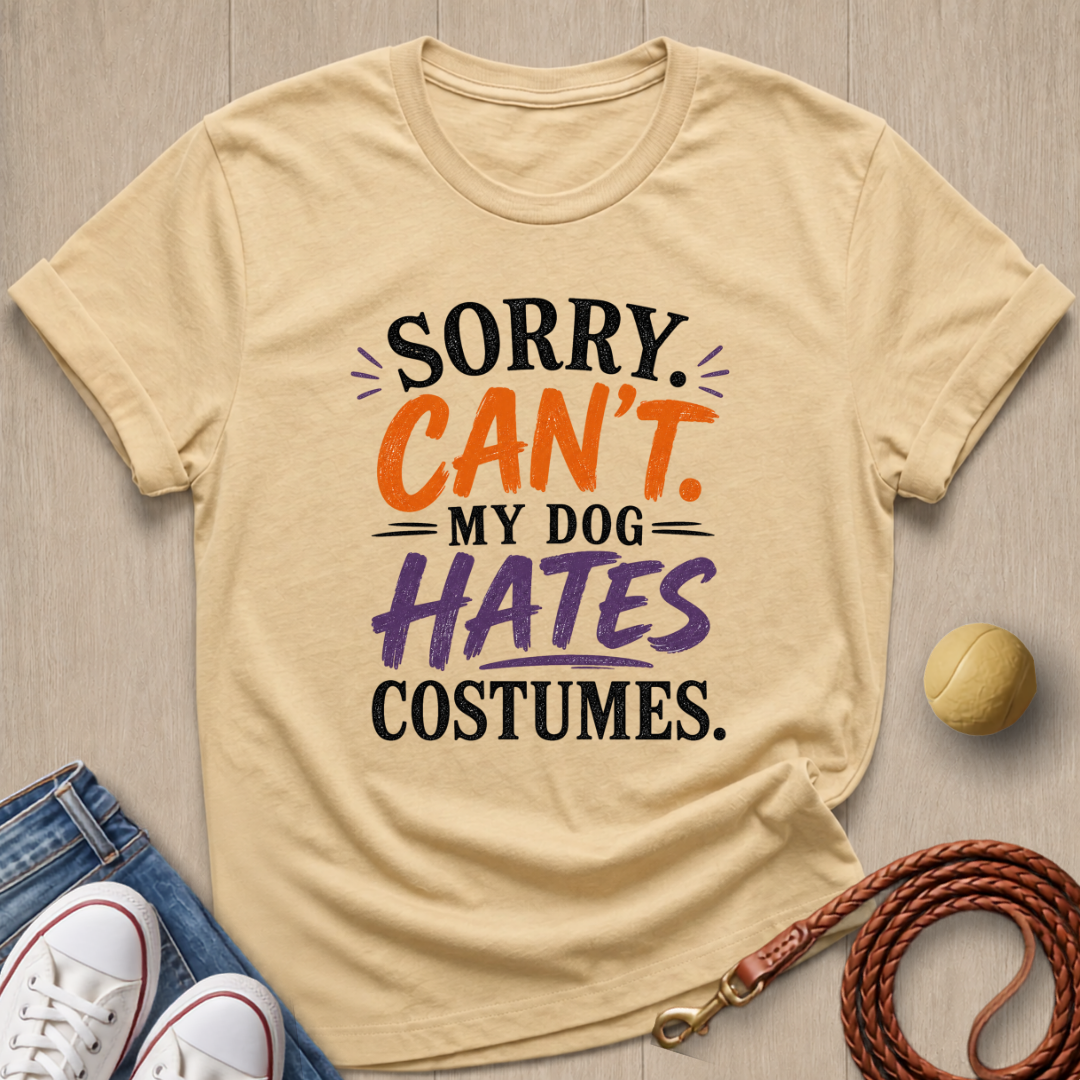 Dog Hates Costumes T-shirt