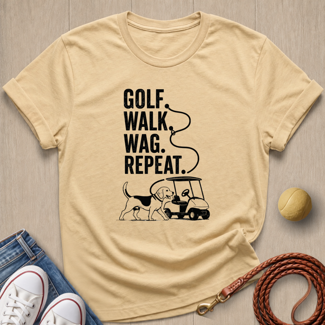 Golf Walk Wag T-shirt