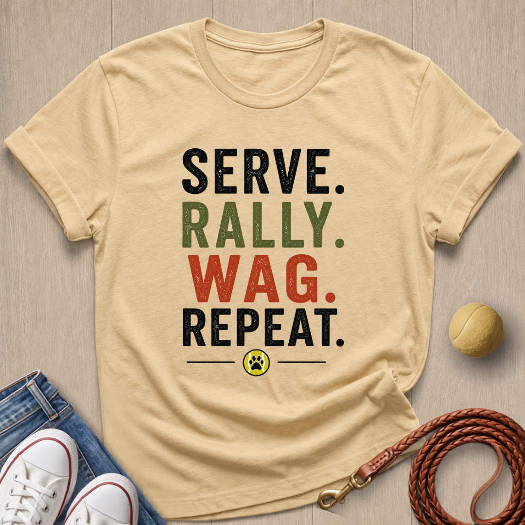 Serve Rally Wag T-shirt