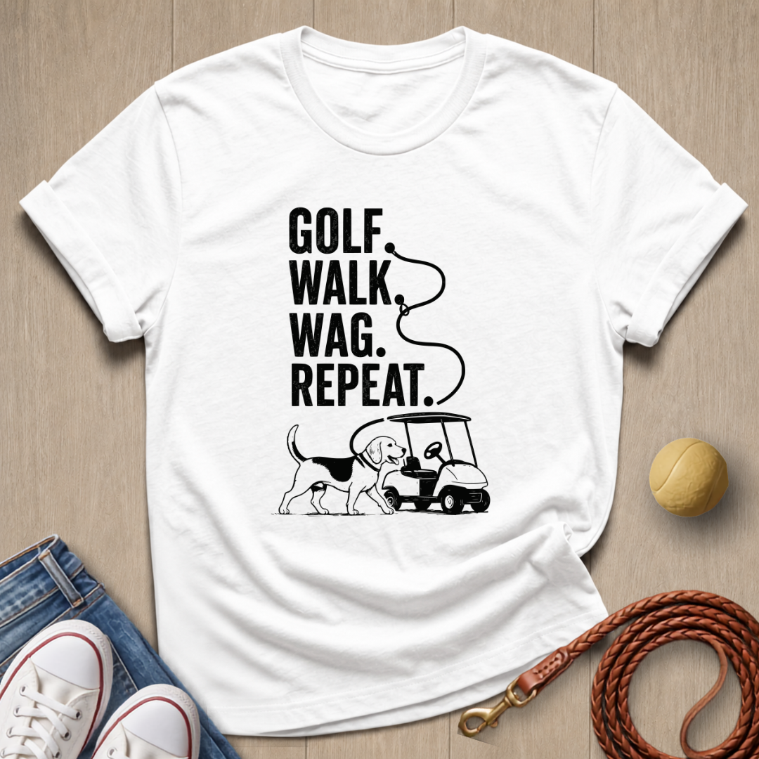 Golf Walk Wag T-shirt