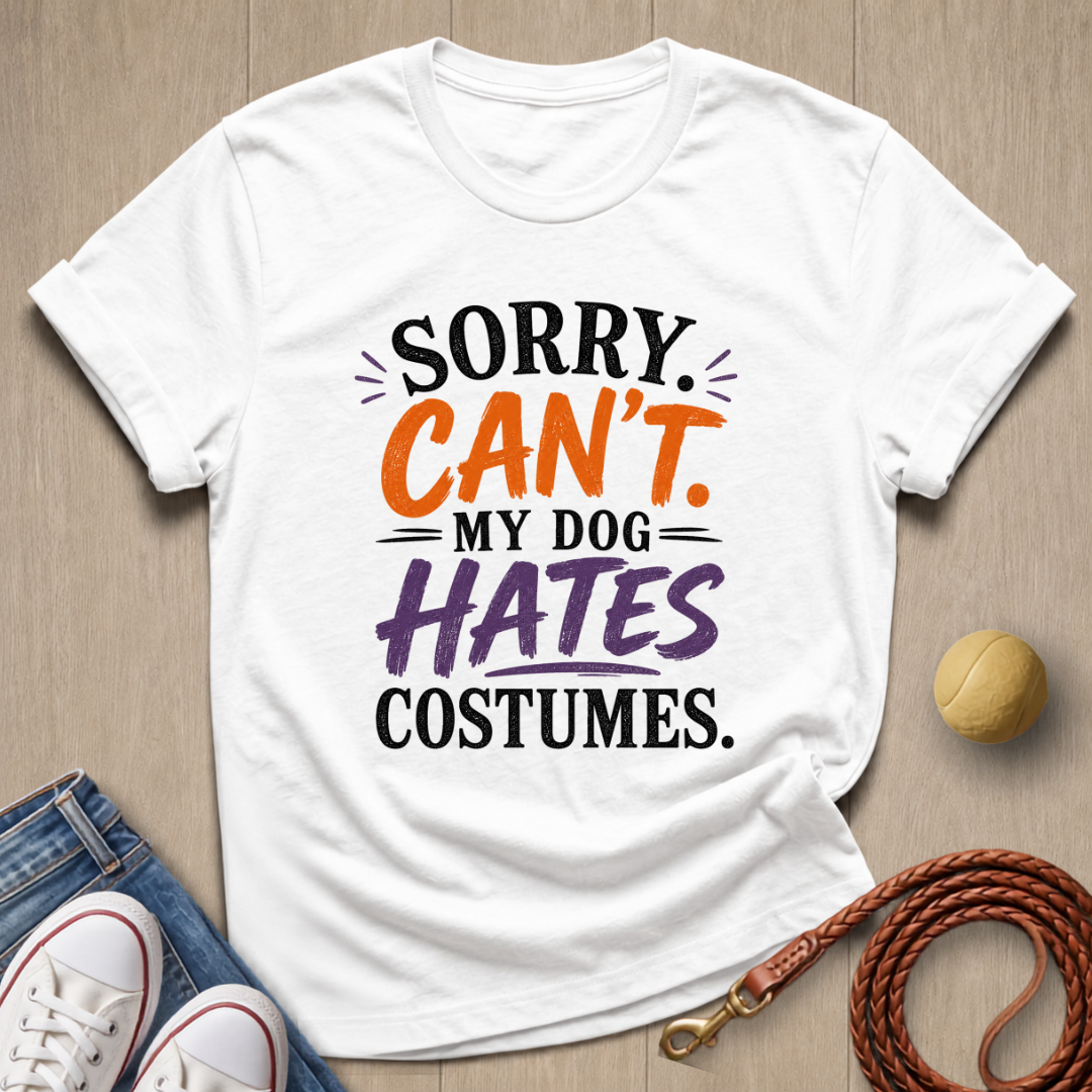 Dog Hates Costumes T-shirt