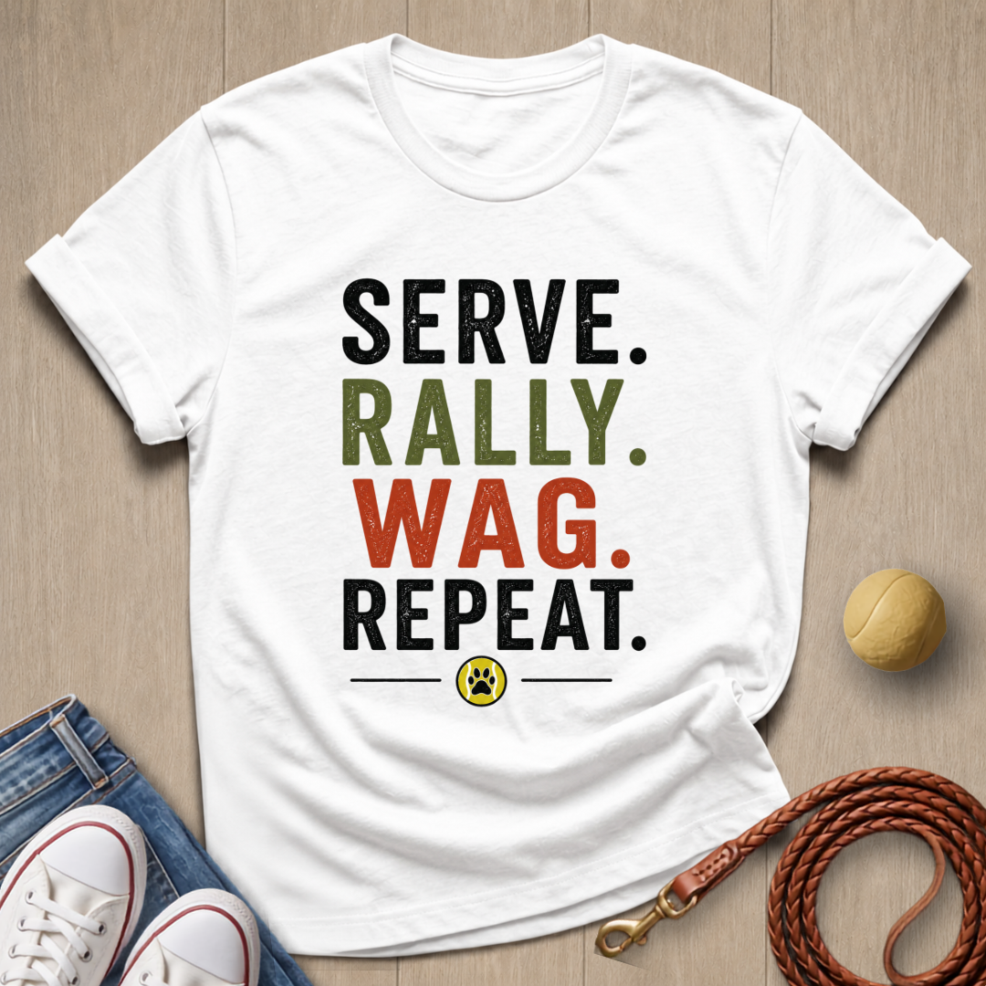 Serve Rally Wag T-shirt